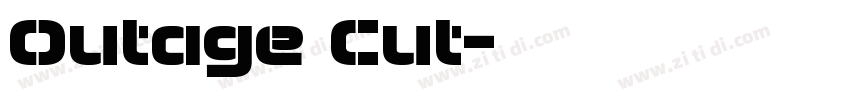 Outage Cut字体转换